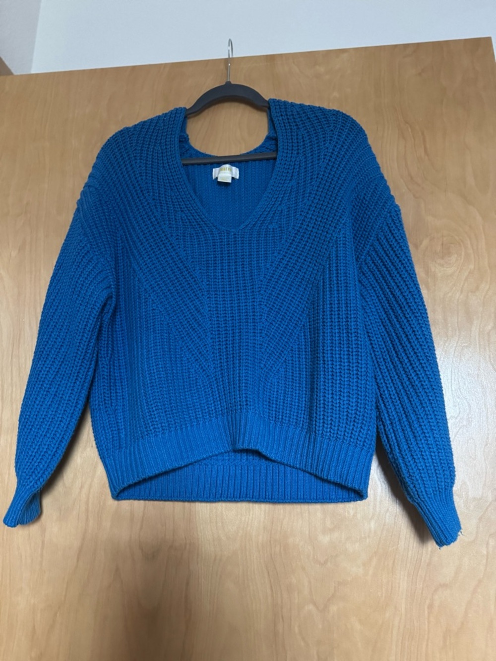 Anthropologie Maeve V-Neck Sculptured Pullover Sweater | Excellent Condition